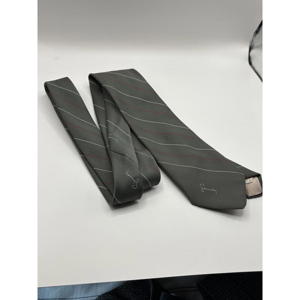 Givenchy Grey Striped Tie